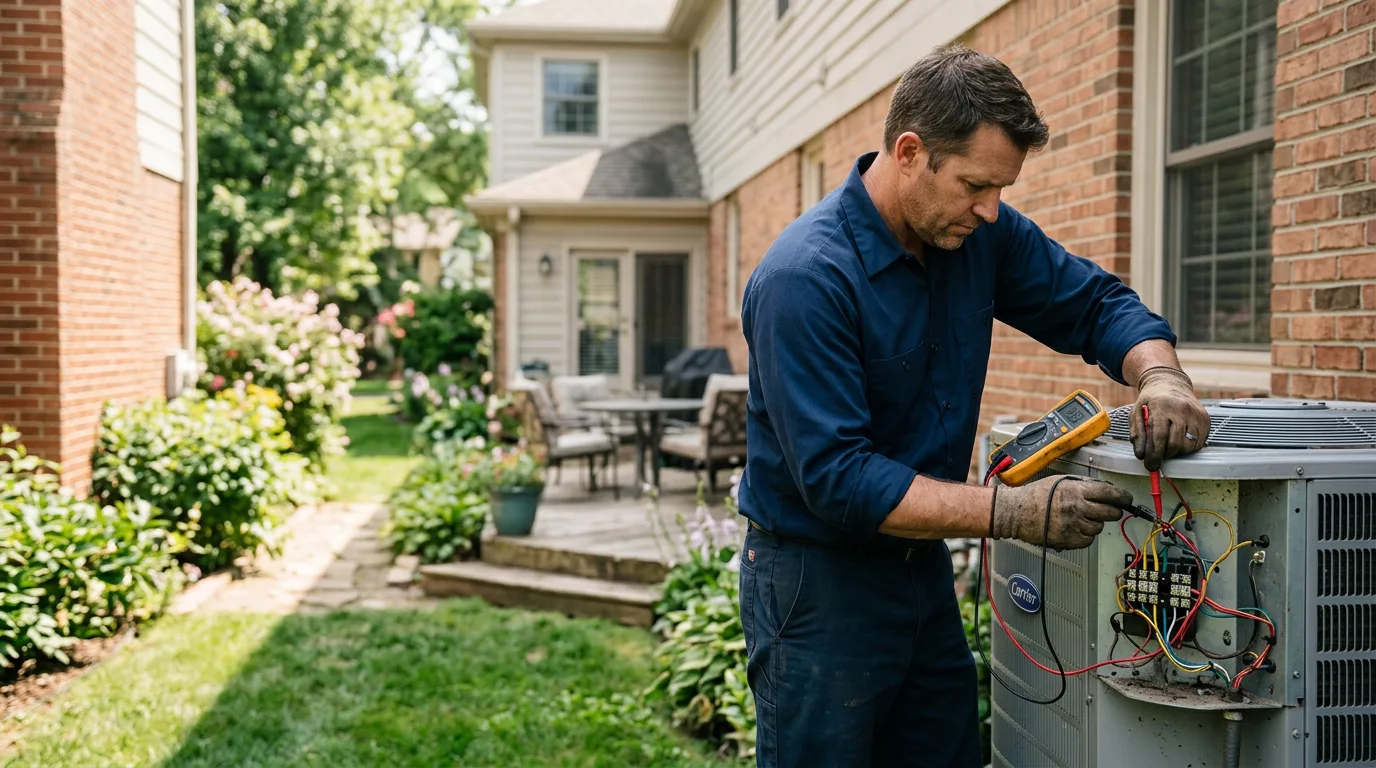 HVAC technician working near Goodview, VA